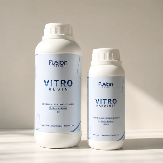 Fusion Vitro 2:1 Resin Kit 1.5kg crystal clear coating resin